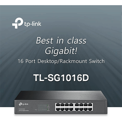TP-Link TL-SG1016D 16 - Switch (rackable/de bureau) 16 ports Gigabit